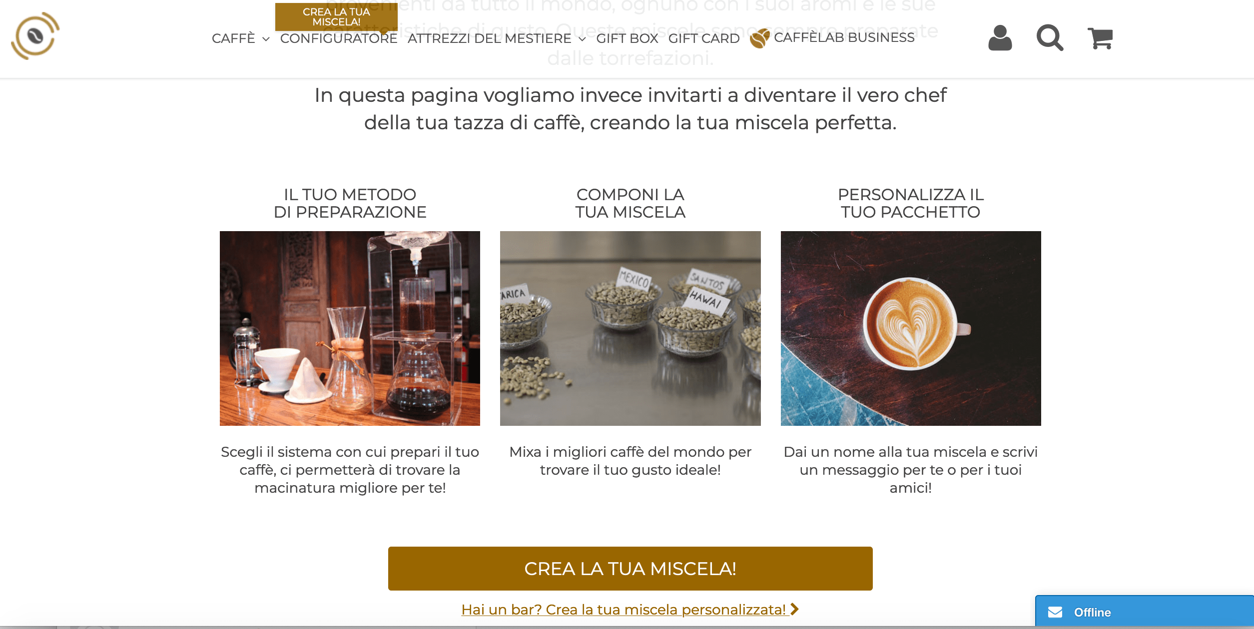 Ordina il tuo caffè preferito, comodamente da casa!